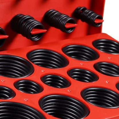 419 PCS Universal Metric O-Ring Kit，32 Sizes Buna-N 70A Rubber O Ring Assortment Set for Various Car Auto Faucet Plumbing Pressure Washer Air or Gas Sealing Repair Resist Oil and Heat