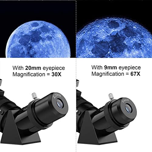 Telescopes for Adults Astronomy, 80mm Aperture 600mm Refractor Telescope for Kids & Beginners, Compact and Portable Travel Telescopio with Backpack