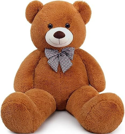 MaoGoLan Big Brown Jumbo Oversized Teddy Bear 47 inch Giant Stuffed Animal 4 Feet for Boy Baby Shower