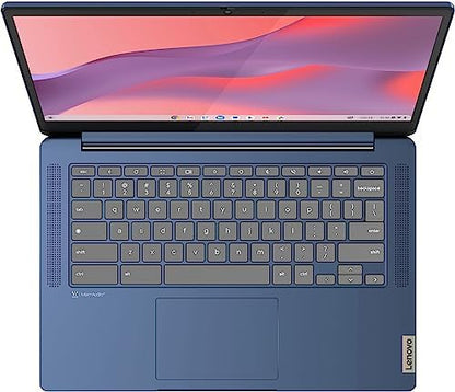 Lenovo Flagship Chromebook, 14'' FHD Touchscreen Slim Thin Light Laptop Computer, 8-Core MediaTek Kompanio 520 Processor, 4GB RAM, 64GB eMMC, WiFi 6,Chrome OS, Abyss Blue
