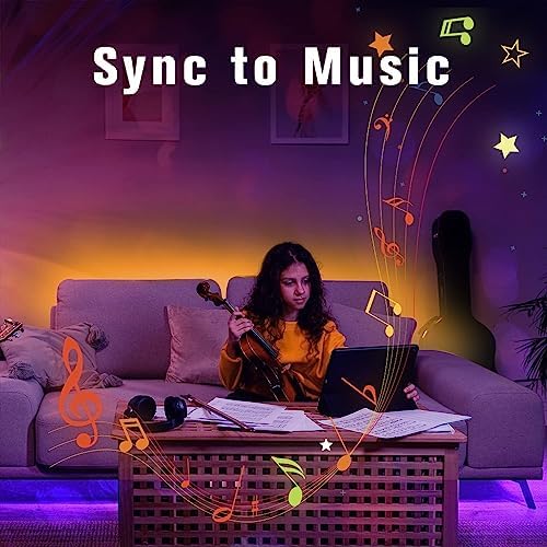 DAYBETTER LED Strip Lights 200ft (2 Rolls of 100ft), Color Changing Lights Strip for Bedroom, Desk, Indoor, Room Bedroom, Girl Boy Brithday Gifts RGB Decor with Remote and 24V Power Supply