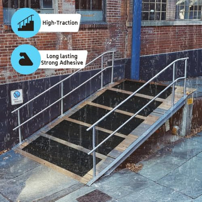 Lifegrip Anti Slip Traction Tape, 24 Inch x 38 Foot - Best Grip, Friction, Abrasive Adhesive for Stairs, Tread Step, Indoor, Outdoor (Tape, 24" X 38')