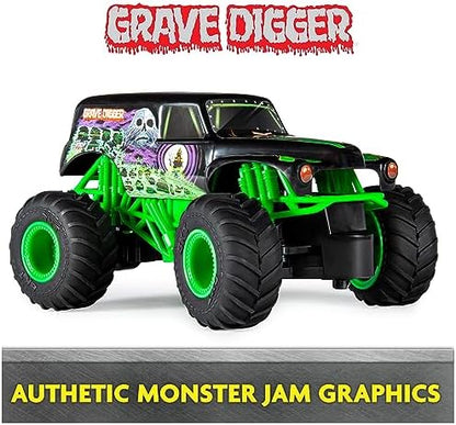 Monster Jam, Official Grave Digger Remote Control Monster Truck, 1:24 Scale, 2.4 GHz, Kids Toys for Boys and Girls Ages 4 and up