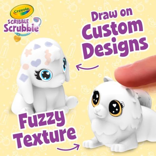 Crayola Scribble Scrubbie Baby Pets Nursery, Baby Animal Toys for Toddlers & Kids, Gift for Girls & Boys, Ages 3, 4, 5