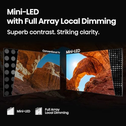 Hisense 75" Class QD7 Series Mini-LED 4K UHD Smart Fire TV (75QD7QF, 2025 Model) - QLED, Native 144hz, HDR10+, Dolby Vision, Dolby Atmos, Game Mode Pro, ALLM, Alexa Built in with Voice Remote, Black