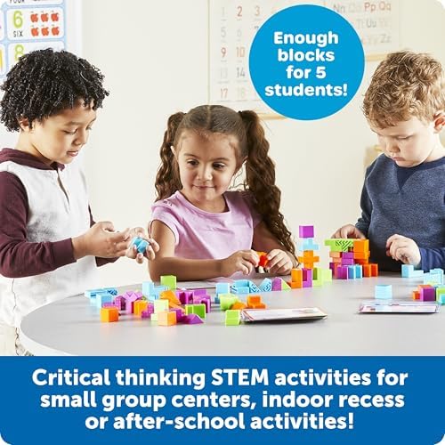 Learning Resources STEM Explorers Brainometry Classroom Set, Kids Games, Puzzles, Sensory Toys, Classroom Must Haves, Montessori Toys, 3D Puzzle, Brain Games, Math Manipulatives, Puzzles for Kids