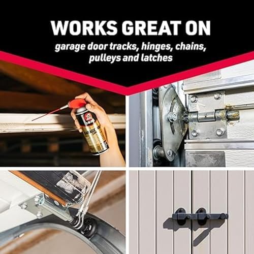 3-IN-ONE Professional Garage Door Lubricant with Smart Straw Sprays 2 Ways, 11 OZ Twin Pack, 100584, Clear