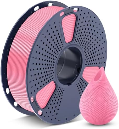 SUNLU 3D Printer Filament PETG Filament 1.75mm, Less Stringing Good Layer Adhesion High Toughness, PETG Filament 1.75 ±0.02mm, 1kg Spool(2.2lbs), Pink