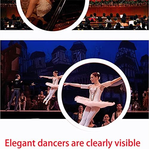 Yourelexit® Opera Glasses Binoculars 3X25 Lorgnette Theater Glasses Optical BK9 Mini Compact Lightweight Built-in Foldable Adjustable Handle Vintage for Adults Kids Women in Musical Concert Cinema