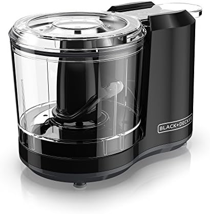 BLACK+DECKER 1.5-Cup Electric Food Chopper, One Touch Pulse, 150W Motor, Stay-Sharp Blade, Dishwasher Safe