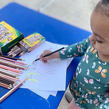 Crayola Colors of the World Bulk Colored Pencil Set - 6 Packs (24ct), Skin Tone Kids Colored Pencils for Kids, Bulk Teacher Classroom Must Haves