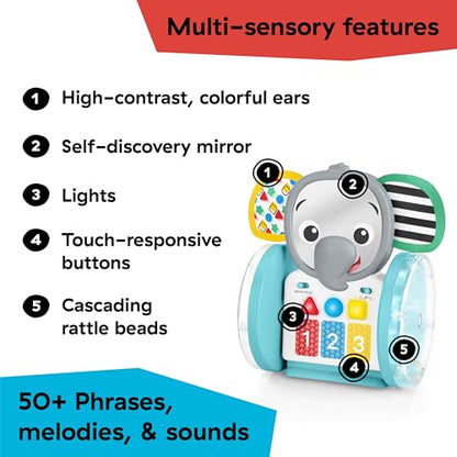 Baby Einstein Chase & Tap Earl Crawling Baby Toy, with Mirror and Music, Ages 6 Months and Up