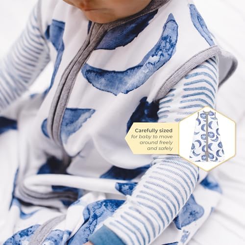 Burt's Bees Baby Unisex Beekeeper Wearable Blanket, Organic Cotton - Light Weight or Medium Weight - Newborn Essentials