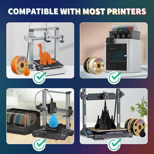 OVERTURE PLA Filament 1.75mm PLA 3D Printer Filament, 1kg Cardboard Spool (2.2lbs), Dimensional Accuracy +/- 0.02mm, Fit Most FDM Printer (Royal Gold)