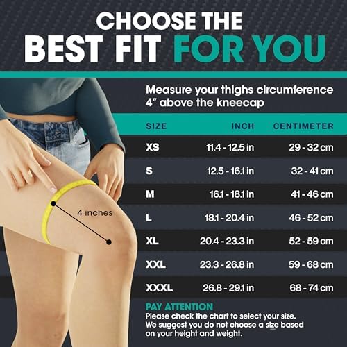 Modvel Compression Knee Brace for Women & Men - 2 Pack Knee Brace for Women Running Knee Pain, Knee Support Compression Sleeve, Workout Sports Knee Braces for Meniscus Tear ACL & Arthritis Pain Relief