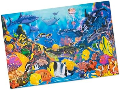 Melissa & Doug Underwater Ocean Floor Puzzle (48 pcs, 2 x 3 feet) - FSC Certified