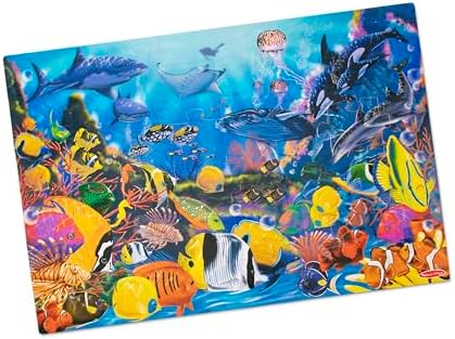 Melissa & Doug Underwater Ocean Floor Puzzle (48 pcs, 2 x 3 feet) - FSC Certified