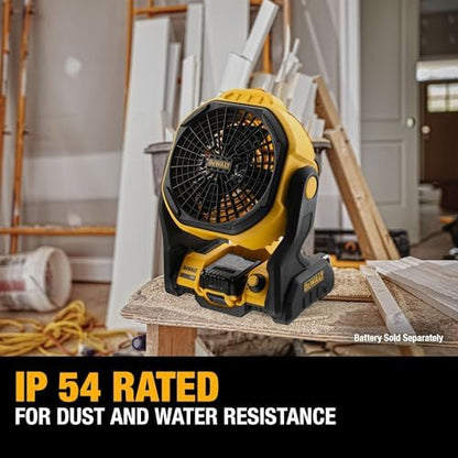 DEWALT 20V MAX Jobsite Fan, Cordless, Portable, Bare Tool Only (DCE512B)