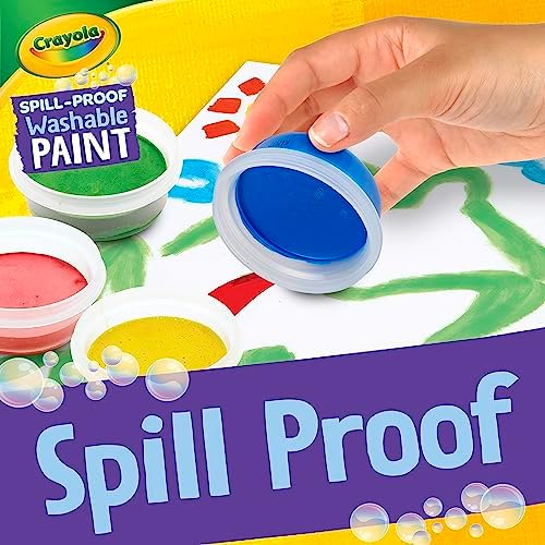 Crayola Spill Proof Paint Set (25ct), Washable Paint for Kids, Kids Craft Supplies, Holiday Gift for Toddlers & Kids, Nontoxic, 3+