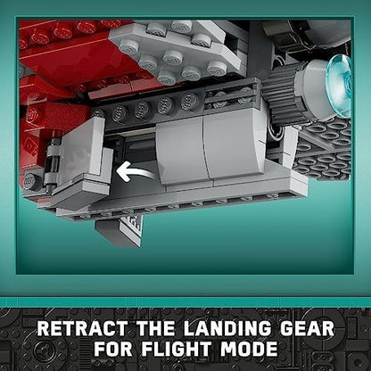 LEGO Star Wars Ahsoka Tano’s T-6 Jedi Shuttle Spaceship Toy - Star Wars Building Toys Set for Kids, Boys & Girls, Ages 9+ - Birthday Gift for Fans - 4 Minifigures - 75362