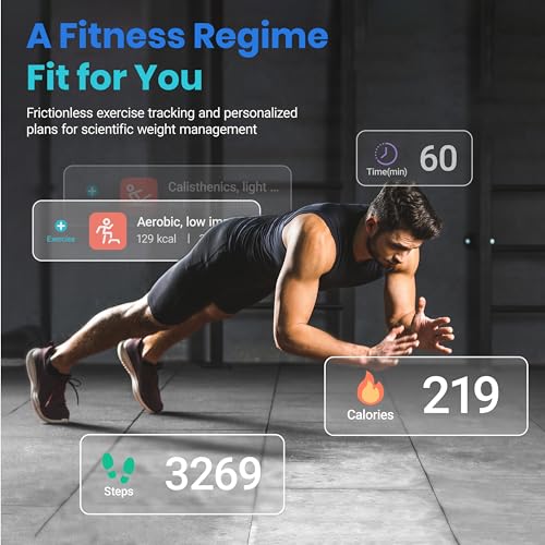 Etekcity Smart Scale for Body Weight Fat, Digital Bathroom Weighing Machine for Accurate BMI Muscle Mass Composition, Home Use Apple Health Compatible Fitness Equipment