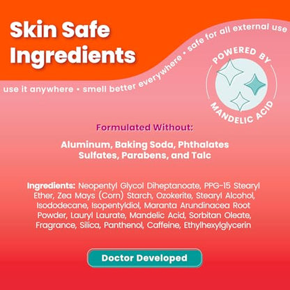 Lume Whole Body Deodorant - Smooth Solid Stick - 72 Hour Odor Control - Aluminum Free, Baking Soda Free and Skin Safe - 2.6 Ounce (Pack of 2) (Peony Rose)