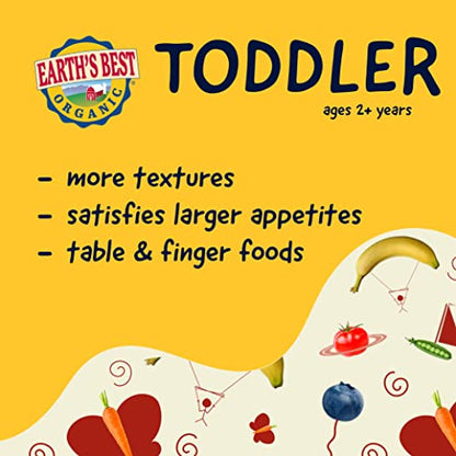 Earth's Best Organic Kids Snacks, Sesame Street Toddler Snacks, Organic Garden Veggie Straws for Toddlers 2 Years and Older, Original, Multipack, .5 oz Bags, 12 Count (Pack of 2)