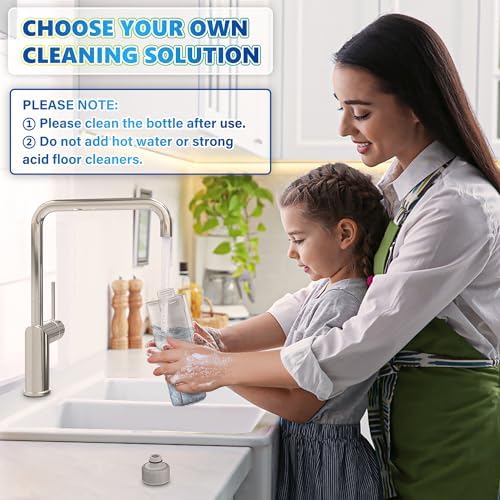 Microfiber Spray Mops for Hardwood Floor Cleaning - MEXERRIS Wet Jet Mops Dry Dust Mop with 3X Washable Pads fit for Swiffer Powermop Floor Mop Flat Mops for Wood Laminate Tile Vinyl Floor Cleaning