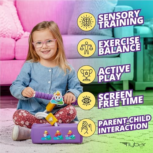 Flybar My First Foam Pogo Jumper for Kids Fun and Safe Pogo Stick for Toddlers, Durable Foam and Bungee Jumper for Ages 3 and up, Supports up to 250lbs