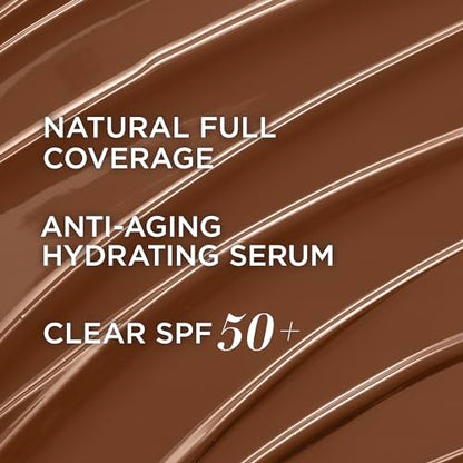 IT Cosmetics CC+ Cream - Full-Coverage Foundation With SPF 50, Color Corrector & Anti-Aging Serum, Formulated With Niacinamide & Hyaluronic Acid, Natural Finish, For All Skin Types, 1.08 fl oz