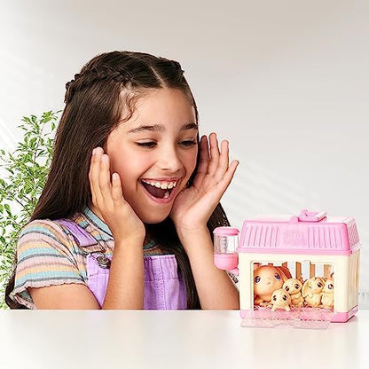 Little Live Pets Lil Baby Bunny Playset Pack, Mama Surprise Bunny Family Collection, Interactive Fold-Out Easter Baby Girl Gifts, Toy for Kids 5+