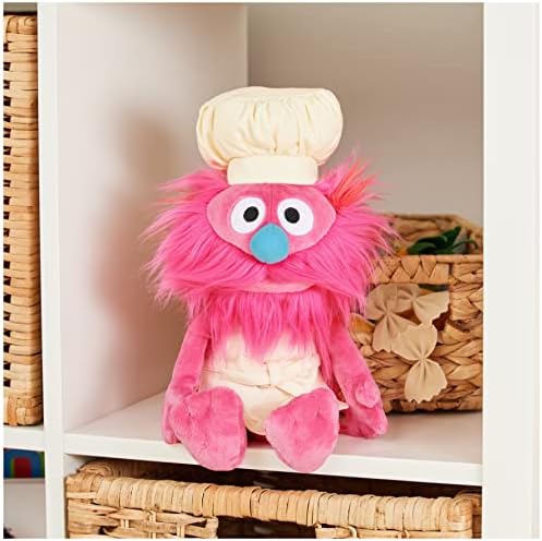 GUND Sesame Street Official Gonger Muppet Plush, Premium Plush Toy for Ages 1 & Up, Pink/Beige, 10”
