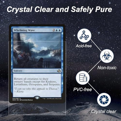 5000 Pack Card Sleeves, Perfect Fit Inner Sleeves Ideal for Double-Sleeving, Trading Card Sleeve Compatible with MTG, TCG, Gaming Cards