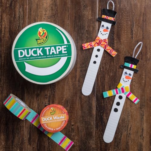 Duck Color Duct Tape 3-Pack, 1.88 Inches x 30 Yards, 90 Yards Total, 3-Roll Pack, Black, 3 Piece (242913)