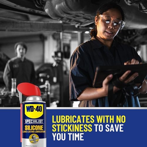 WD-40 Specialist Silicone Lubricant with Smart Straw Sprays 2 Ways, Twin-Pack, 11 OZ