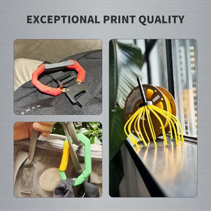 OVERTURE Super PLA+ Filament 1.75mm, Toughness Enhanced PLA Plus, Cardboard Spool, 1kg Filament (2.2lbs), Dimensional Accuracy +/- 0.02 mm (Light Gray)