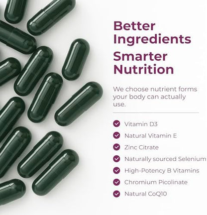 Multivitamin for Women – Essential Womens Multivitamins & Multiminerals 60 Liquid Capsules with Vitamin B12, A, D, C, Zinc, Magnesium & More for Total Wellness – 29 Key Nutrients & Vitamins for Women