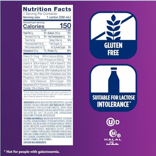 Ensure Max Protein Shake | Caramel | Ready to Drink | 30g Protein for Muscle Health | 1g Sugar, 4g Fiber | 11 fl oz, 12 Pack