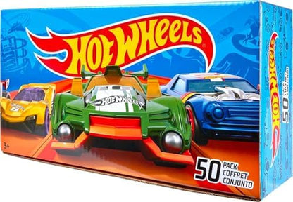 Hot Wheels Toy Trucks & Cars, 50-Pack, Set of 50 1:64 Scale Individually Packaged Vehicles, Instant Collection (Styles May Vary) (Amazon Exclusive)