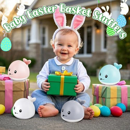 Baby Bath Toys, Toddler Bath Toys for Kids Ages 1-3, Light Up Whale Bath Toy Sprinkler, Pool Water Table Infant Baby Toys 6-12-18 Months, Bathtub Fountain Toy, Toddler 1st Birthday 1 2 3 Gifts