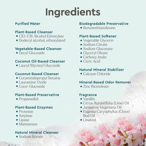 Puracy Laundry Detergent - Enzyme-Powered Liquid Laundry Detergent Concentrate, Natural LaundryDetergent Seen on TikTok, Non-Toxic (Cherry Blossom, 16 fl oz, 64 Loads)