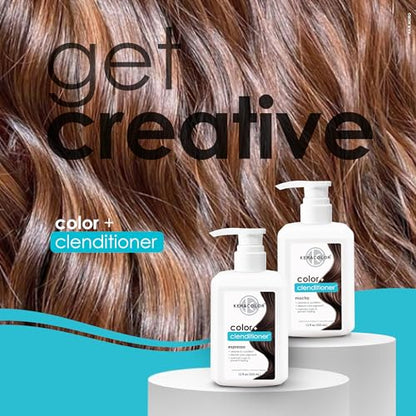 Keracolor Color + Clenditioner 3-in-1 Color-Depositing Conditioner, Gently Cleanses & Conditions, Semi-Permanent Hair Color, 23 Shades, 12 Fl Oz