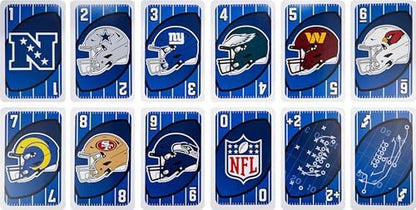Mattel Games Giant UNO NFL Game for Kids, Adults & Family with Oversized Card, Collectible Deck for Fans
