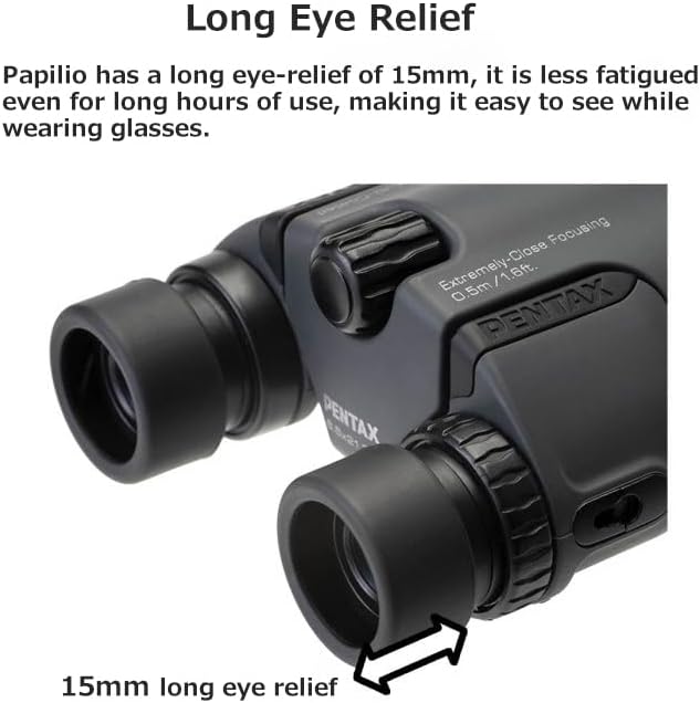 Pentax 8.5x21 U-Series Papilio II Binocular suitable for watching objects both close-up and far away