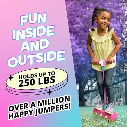Flybar My First Foam Pogo Jumper for Kids Fun and Safe Pogo Stick for Toddlers, Durable Foam and Bungee Jumper for Ages 3 and up, Supports up to 250lbs