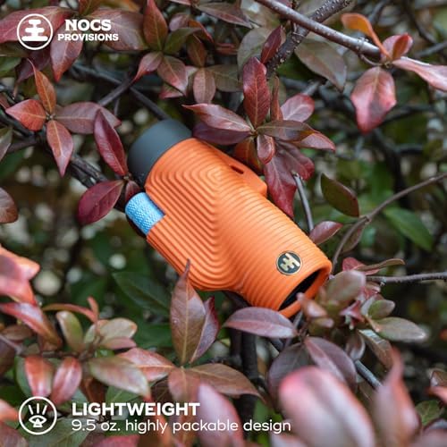 Nocs Provisions Zoom Tube 8x32 Monocular, 8X Magnification Telescope, Bak4 Prism, Wide Field of View for Bird Watching, Backpacking & Wildlife Viewing - International Orange