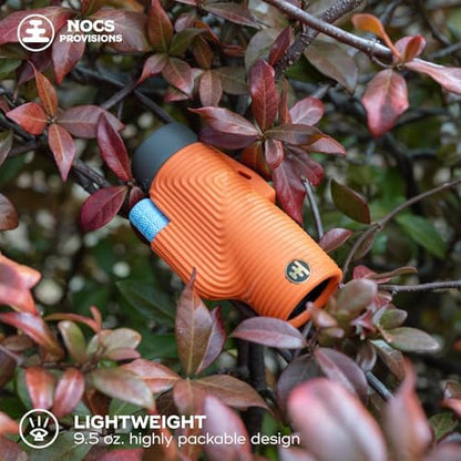 Nocs Provisions Zoom Tube 8x32 Monocular, 8X Magnification Telescope, Bak4 Prism, Wide Field of View for Bird Watching, Backpacking & Wildlife Viewing - International Orange