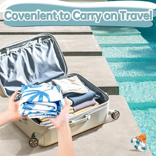 [2025 New Model] Pool Floats - Inflatable Pool Floats with Cup Holders,Unibody Pool Lounger Float with Handle，Ideal Pool Toys for Pools,Beach,Lakes, Rivers,Water Party 2025 Beach Vacation Essentials