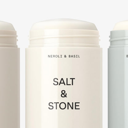 SALT & STONE Aluminum Free Deodorant | Extra Strength 48 Hour Protection for Women & Men | Made with Seaweed Extracts, Shea Butter & Prebiotics (Trio Set)