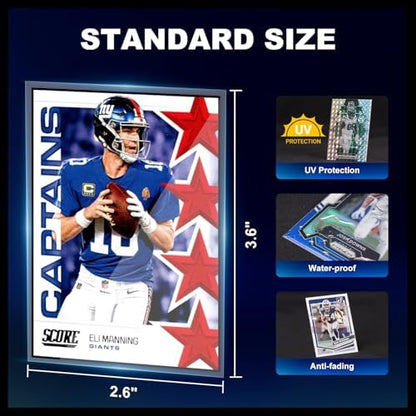 2000ct Card Sleeves for Trading Cards, Clear Penny Sleeves, Baseball Card Sleeve, Soft Sports Card Sleeve, Plastic Card Protector Fit for MTG Game Card Standard Cards